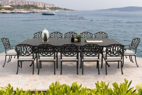 ELIZABETH 12 KİŞİLİK BAHÇE MASA TAKIMI